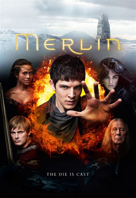 media coursework merlin tv poster analysis