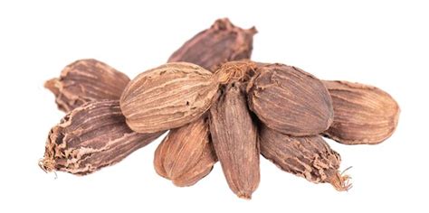 Premium Photo Heap Of Black Cardamom Pods Isolated On White