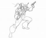 Deathstroke Printable sketch template