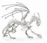 Dragon Skeleton Drawings Random Deviantart Skeletons Sketch Tattoos Horror Anatomy Sketches Scary Save Mythical sketch template