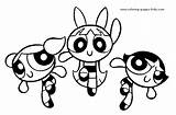 Powerpuff Coloring Girls Pages Cartoon Kids Printable Color Character Characters Girl Sheets Book Buttercup Sheet Templates Bubbles Print Blossom sketch template