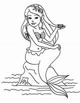 Mermaid Coloring Pages sketch template