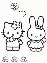 Coloring Pages Kitty Hello Friends Friend Popular sketch template