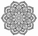 Coloring Complex Pages Adults Teens Mandala Kids sketch template