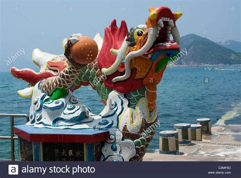 dragon statue  hong kong stock photo alamy