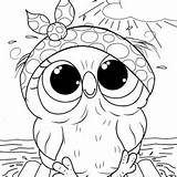 Coloring Pages Owl Cuties sketch template