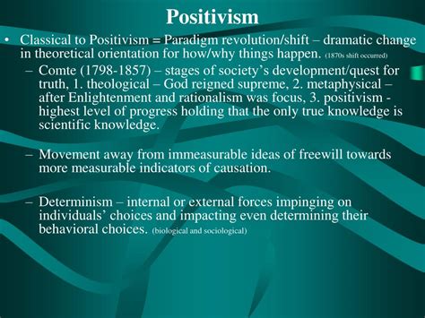 positivism biogenic  psychogenic theories  crime powerpoint