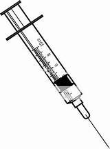 Cartoon Syringe Syringes Syring sketch template
