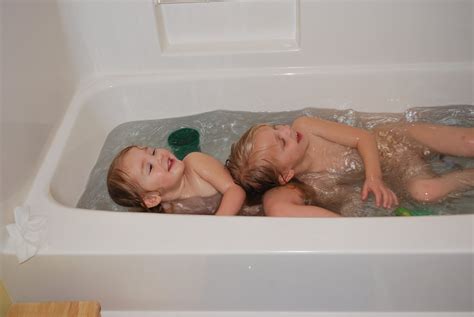 girls bath time