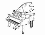 Piano Grand Coloring Open Cola Un Pintar Drawing Keyboard Electric Dibujos Pages Template Music Sketch Clipartmag Coloringcrew sketch template