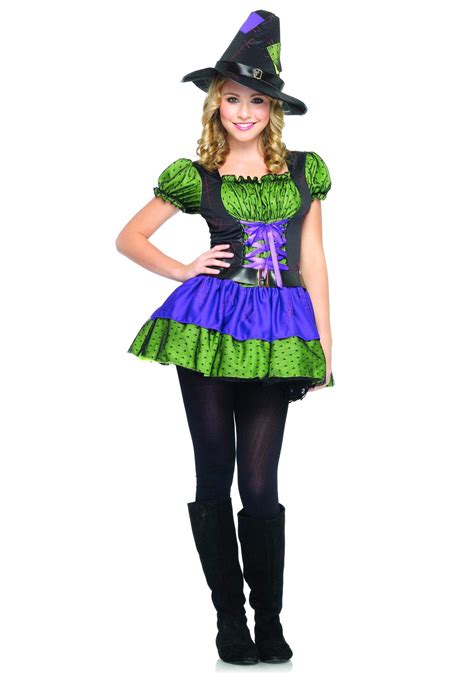 colorful teen witch costume