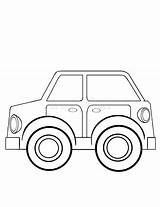 Toy Car Coloring sketch template