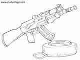 Getcolorings Paintball Guns sketch template