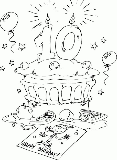 birthday cake age  coloring page coloringcom birthday coloring