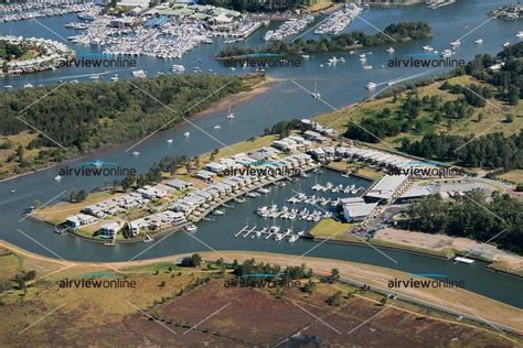aerial photography coomera waters marina airview