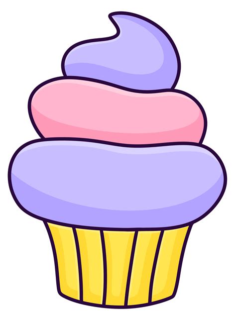 dulce lindo cupcake caricatura icono  png