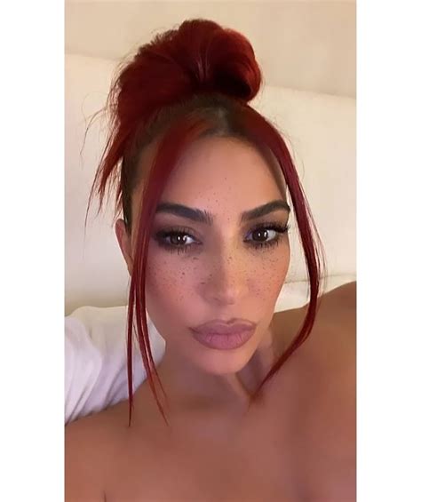 Kim Kardashian S Colorist Shares Details On Her Red Hair Color