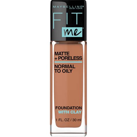 maybelline fit  matte poreless liquid foundation makeup spicy brown  fl oz walmart