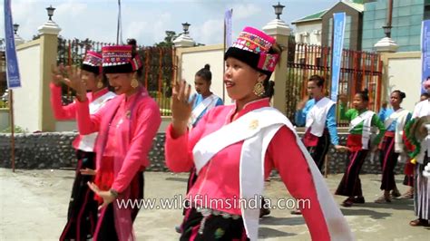 folk dancers perform khamti dance  arunachal university youtube