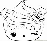 Coloring Cheesecake Cherry Pages Coloringpages101 Num Noms sketch template