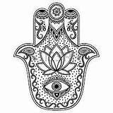 Hamsa Fatima Fatma Tatouage Pintar Mandalas Gezeichnet Khamsa Fátima 123rf Lèvres Similaires Vectoriels Idées Illustrationen Loto Spirituelle Bedeutung sketch template