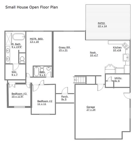 small open plan floor plans  dimensions  meters viewfloorco