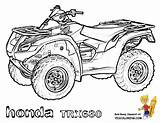 Coloring Pages Honda Boys Quad Rincon Trx Bikes Atv Kids Printable Book sketch template