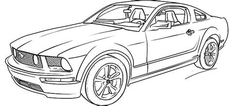 ford mustang gt car coloring pages  place  color