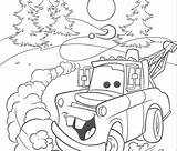 Coloring Mater Tow Cars Pages sketch template