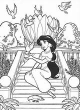 Coloring Pages Disney Jasmine Aladdin Prinzessin Zum Besuchen Relaxed Malvorlage Garden Car Malvorlagen Und sketch template