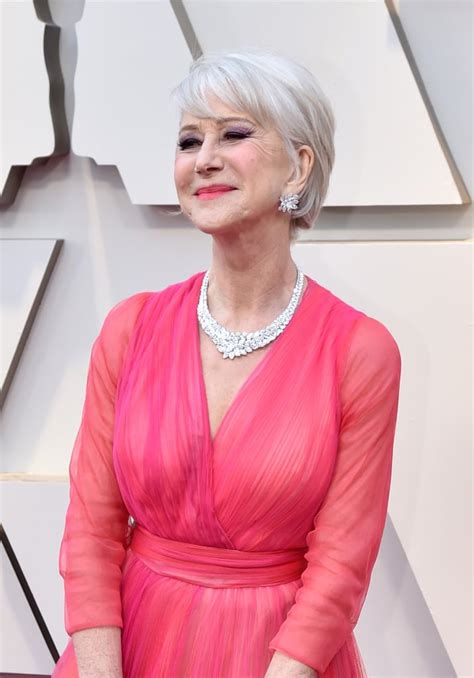 Helen Mirren Celebrity Hair And Makeup At The 2019 Oscars Popsugar