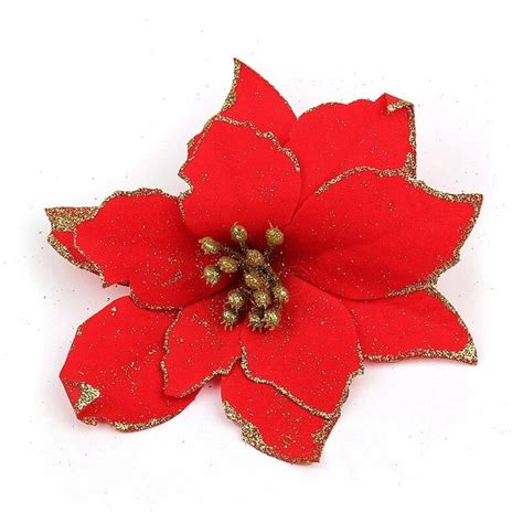 hot red christmas decorations christmas flower decorations