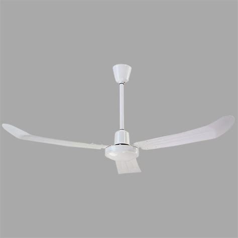 industrial   loose wire white ceiling fan    downrod cpr  home depot
