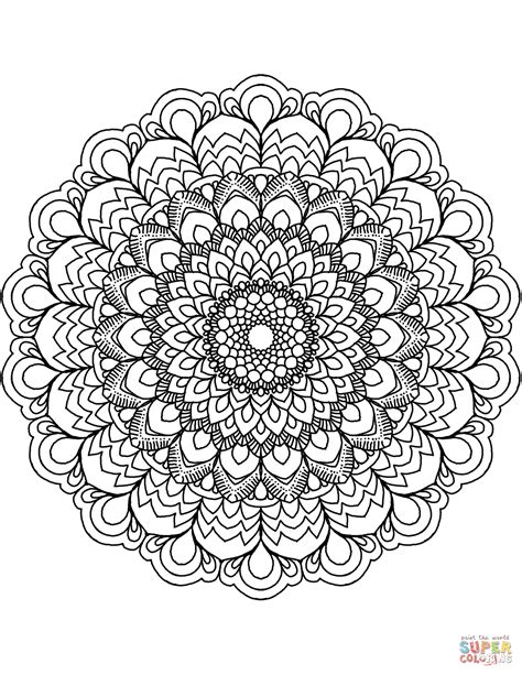 printable flower mandala coloring pages filipff