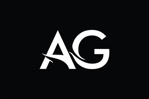 ag monogram logo design  vectorseller thehungryjpeg