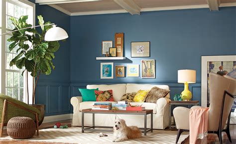 blue living room ideas  home depot