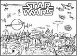 Lego Wars Star Coloring Pages Printable Everfreecoloring sketch template