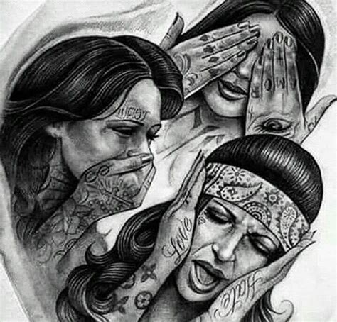 women  tattoos covering  faces