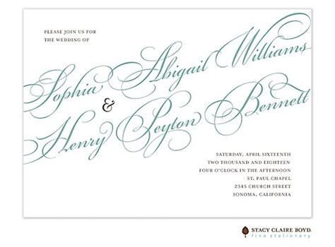 proudly announcing invitation wedding invitations script wedding