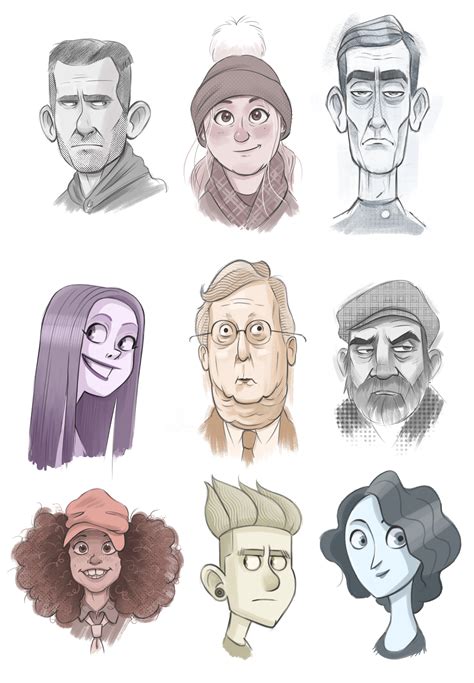 experimenting  head shapes styles  brushes rdrawing