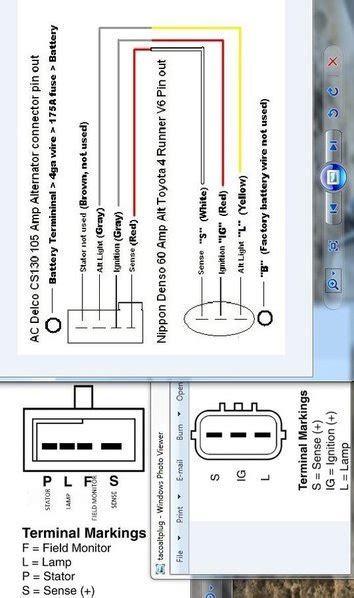 ac delco  wire alternator wiring diagram