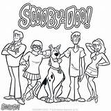 Scooby Doo Coloring Pages Gang Sheets Printable Mystery Velma Drawing Machine Print Cartoon Color Shaggy Kids Books Adult Birthday Drawings sketch template