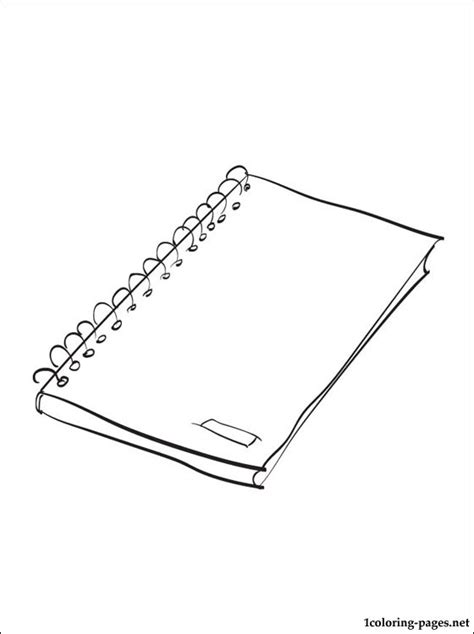 notebook coloring pages coloring home