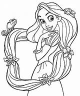 Rapunzel Colorir Desenhos sketch template