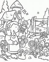 Garden Coloring Flower Pages Clipart Library sketch template