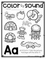 Sound Color Sounds Beginning Kindergarten Phonics Printable Freebie Worksheets Teacherspayteachers Sold Activity Preschool sketch template