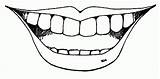 Mouth Coloring Smile Pages Kids Lips Teach Used sketch template