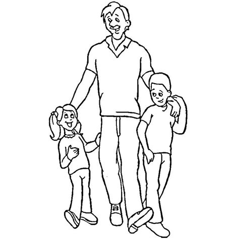 happy fathers day coloring pages dad  son  daughter