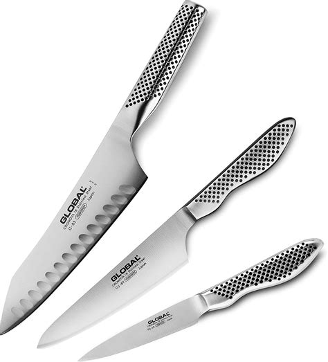 amazoncom global knife set  asian chefs prep  paring knives stainless steel
