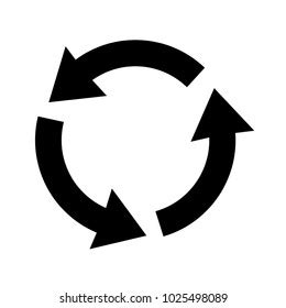 recycling icon vector technology symbol stock vector royalty